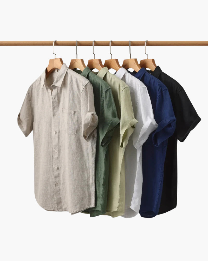 Melila | Camisa de Lino de Manga Corta