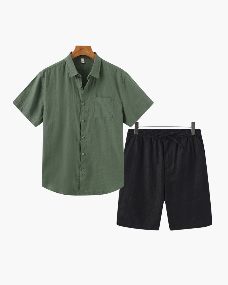 Formentera |Conjunto de Lino  (Pantalones Cortos)