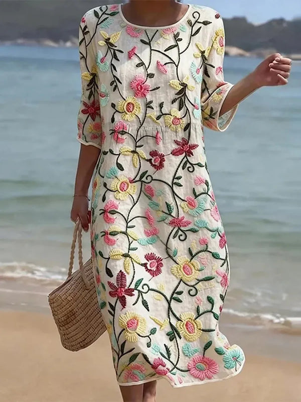 Erica | Vestido Floral Elegante