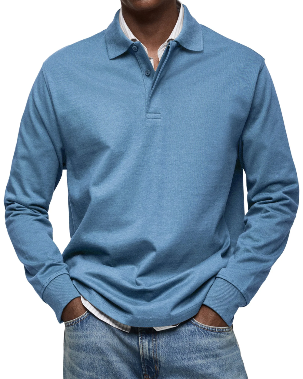 Suéter polo casual