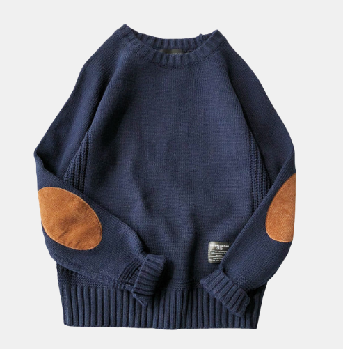 Henry | Jersey de Lana con Parches en los Codos