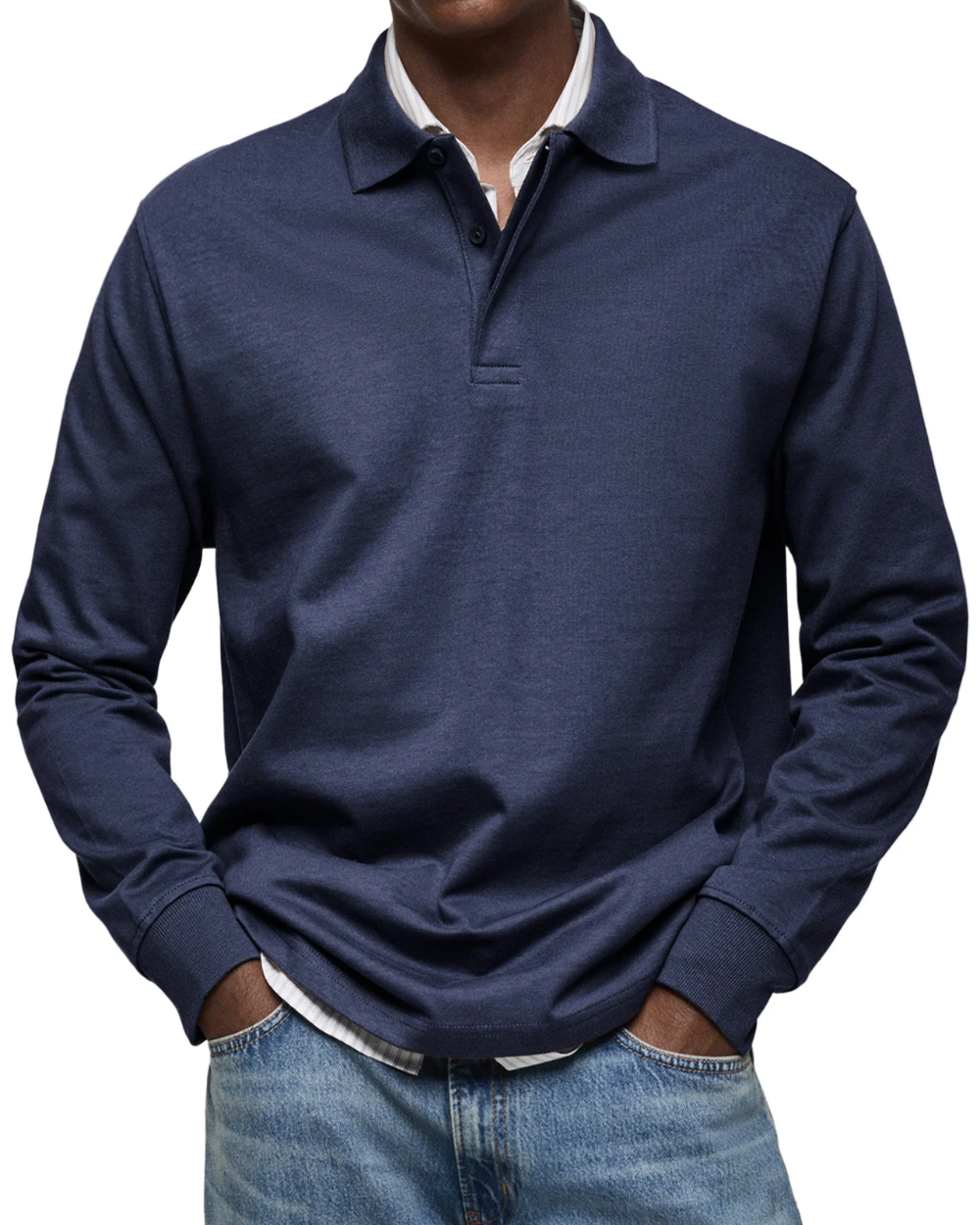 Suéter polo casual