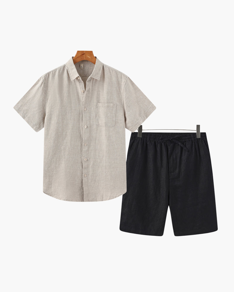 Formentera |Conjunto de Lino  (Pantalones Cortos)