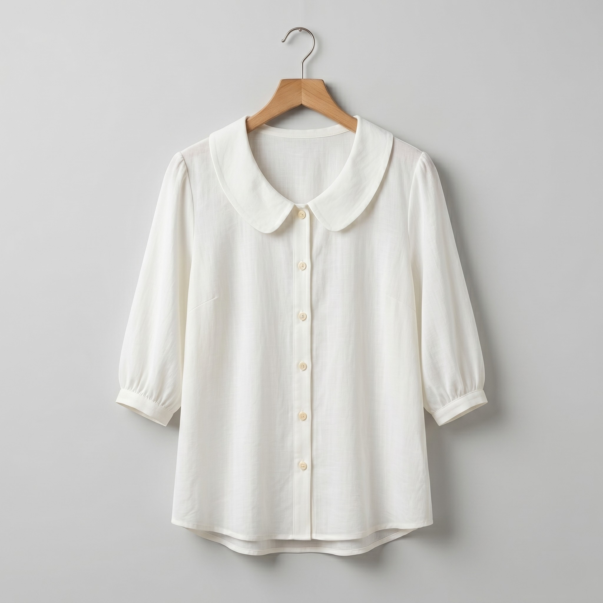 Alessia | Blusa elegante de algodón ligero con cuello redondo