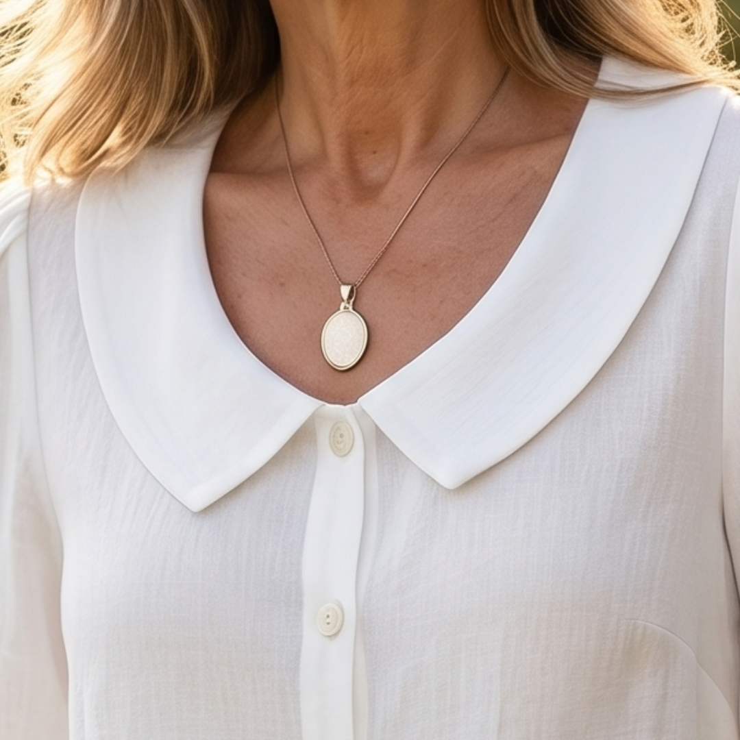 Alessia | Blusa elegante de algodón ligero con cuello redondo