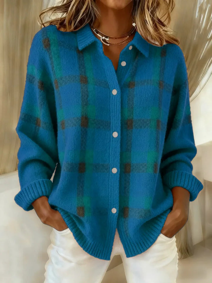 Nordave™ Victoria Retro Check Contrast Sweater