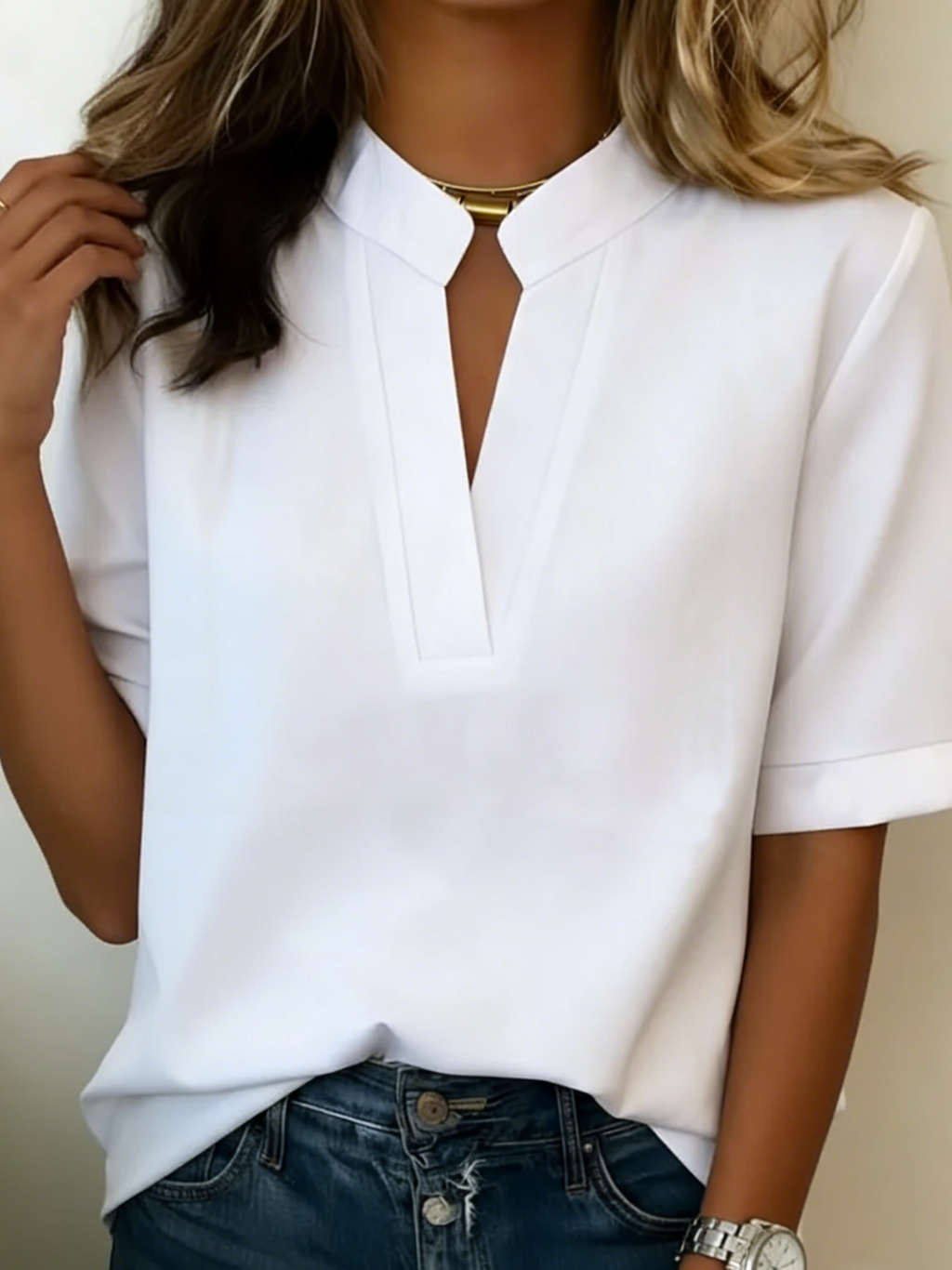 Lunvessa | Camisa Relaxed de Manga Corta