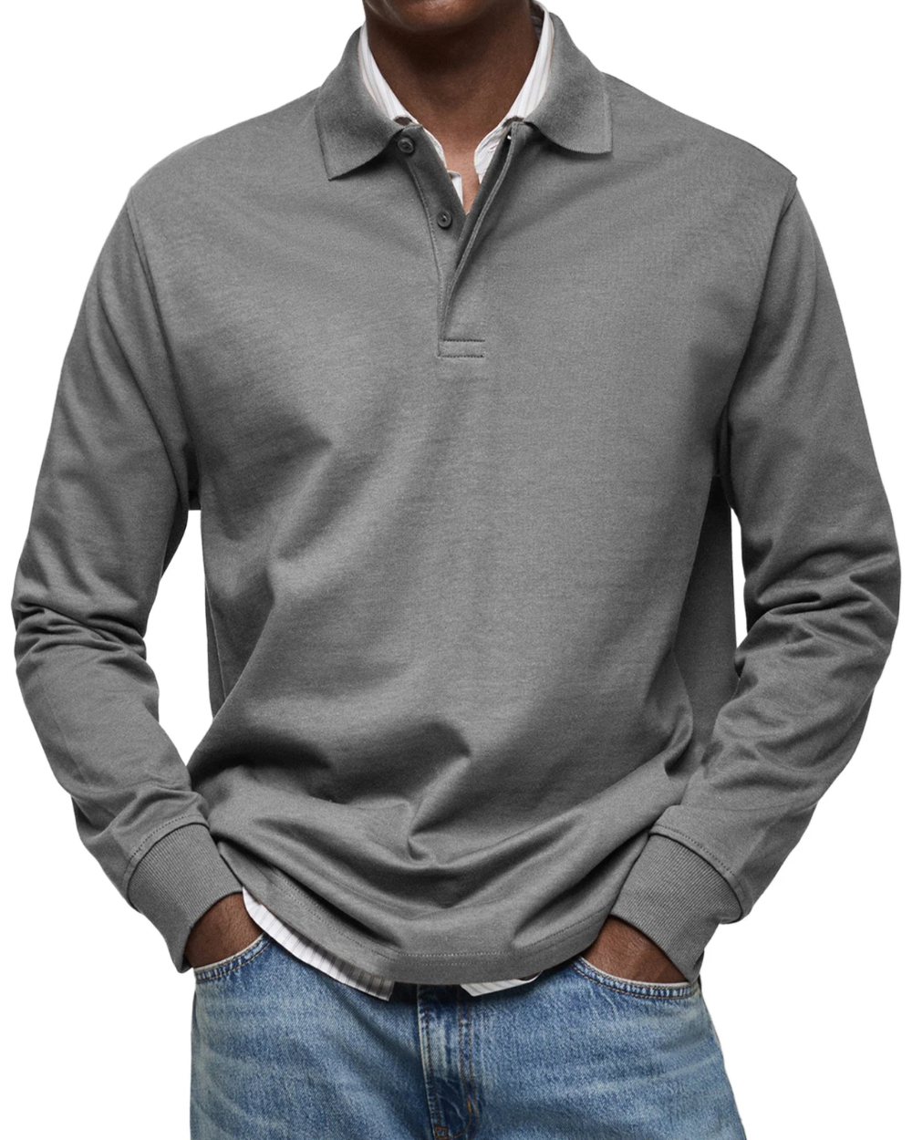 Suéter polo casual