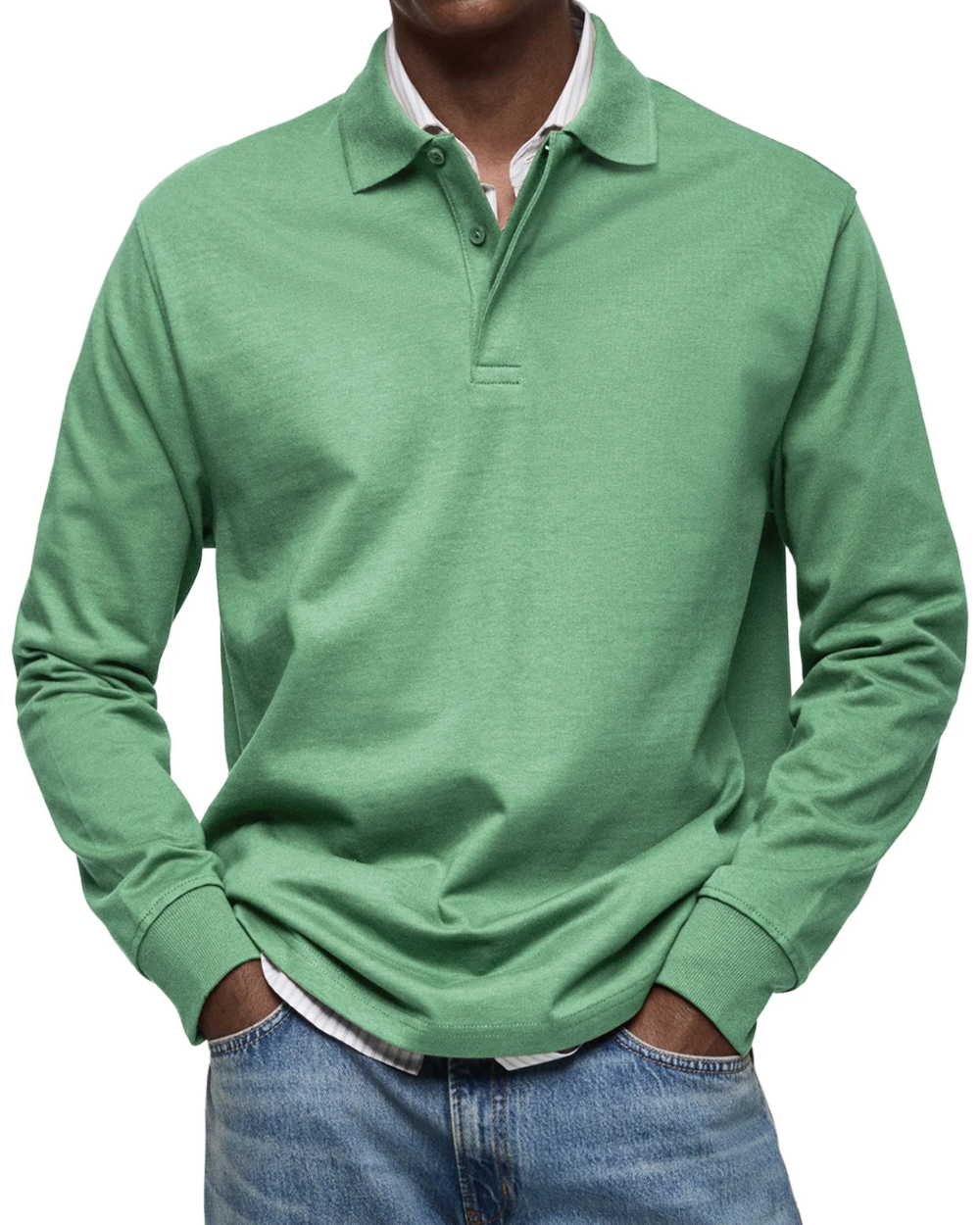 Suéter polo casual