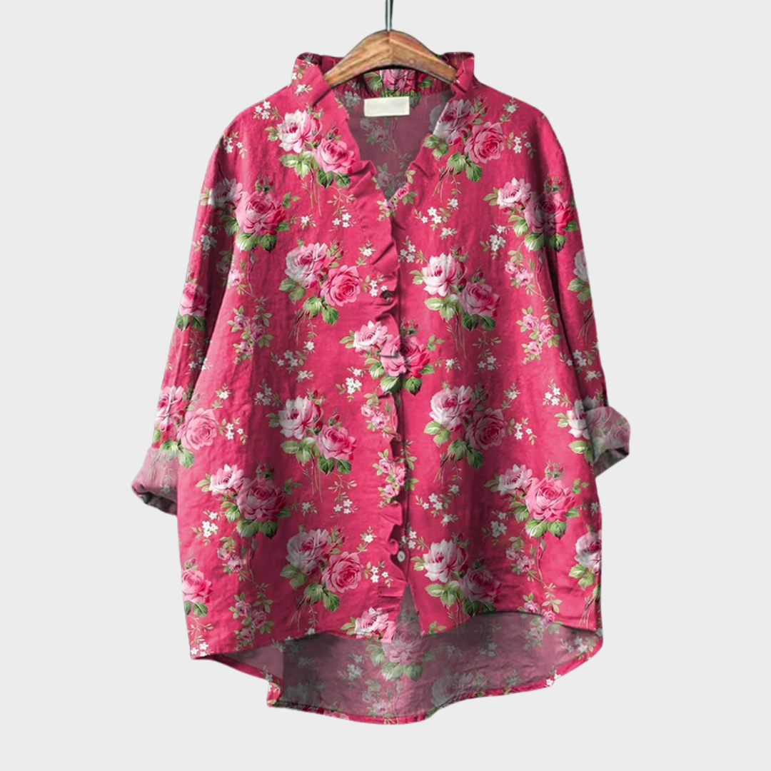 Tara | Elegante Camisa de Verano en Lino