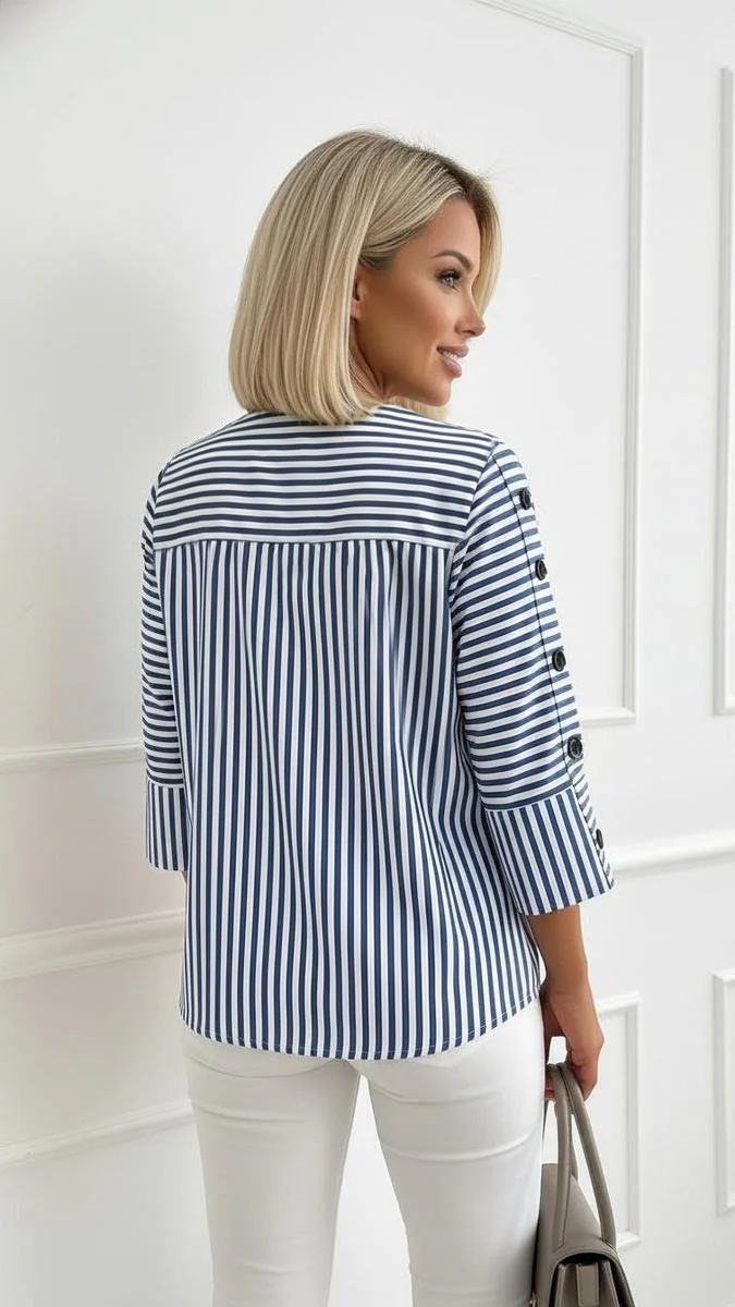 Isabella | Blusa a Rayas Cómoda