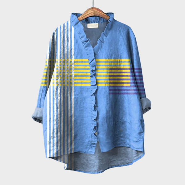 Tina | Elegante Blusa de Verano de Lino