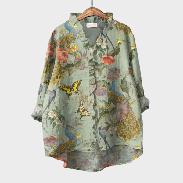 Scarlett | Elegante Blusa de Verano de Lino