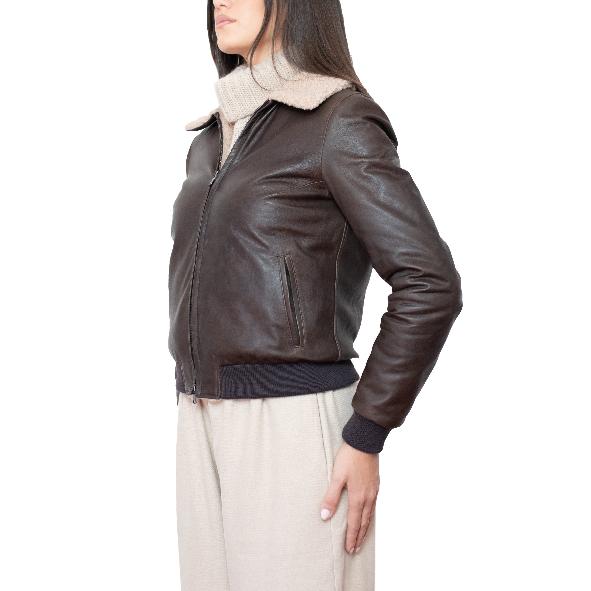 Nordave™ Brown Leather Jacket