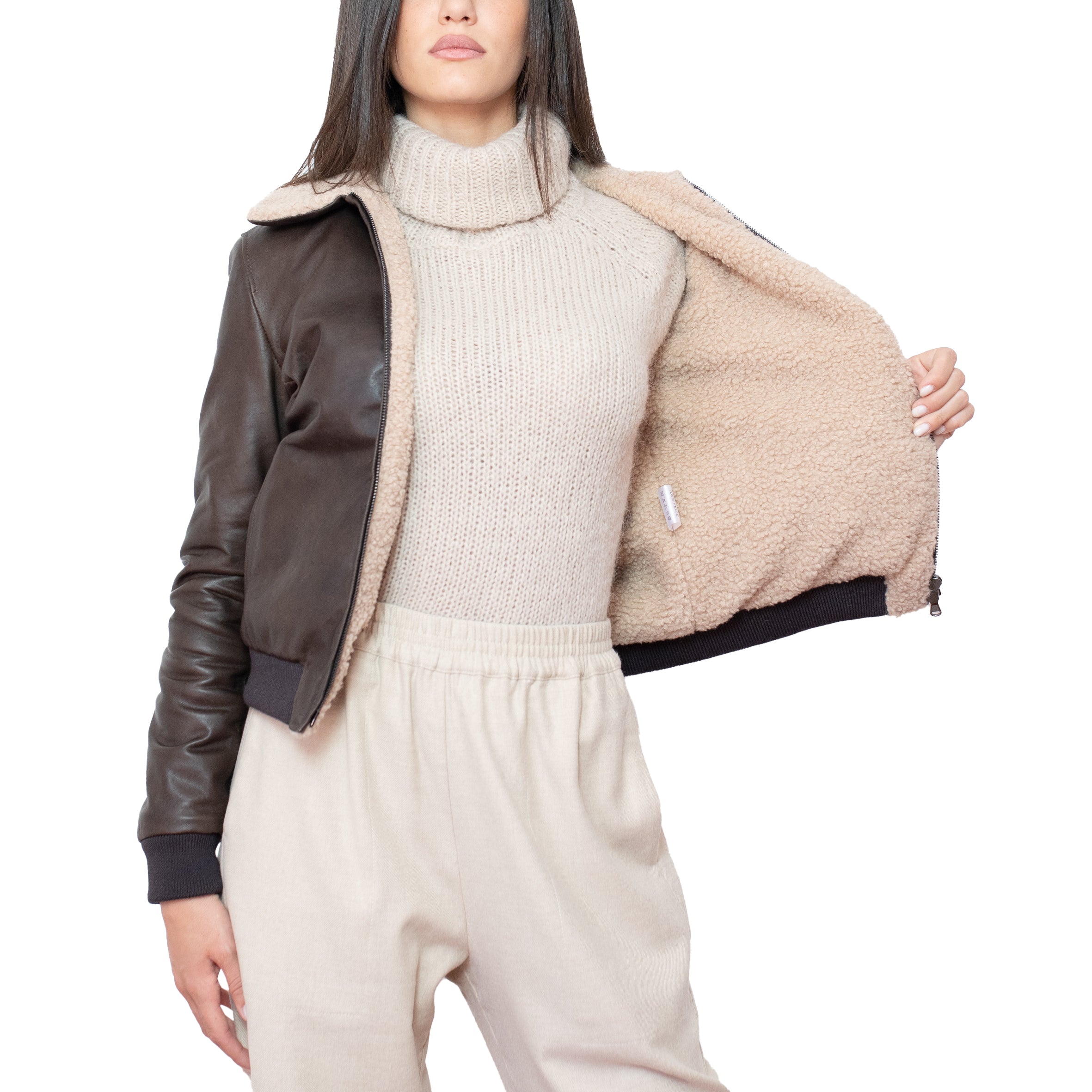 Nordave™ Brown Leather Jacket