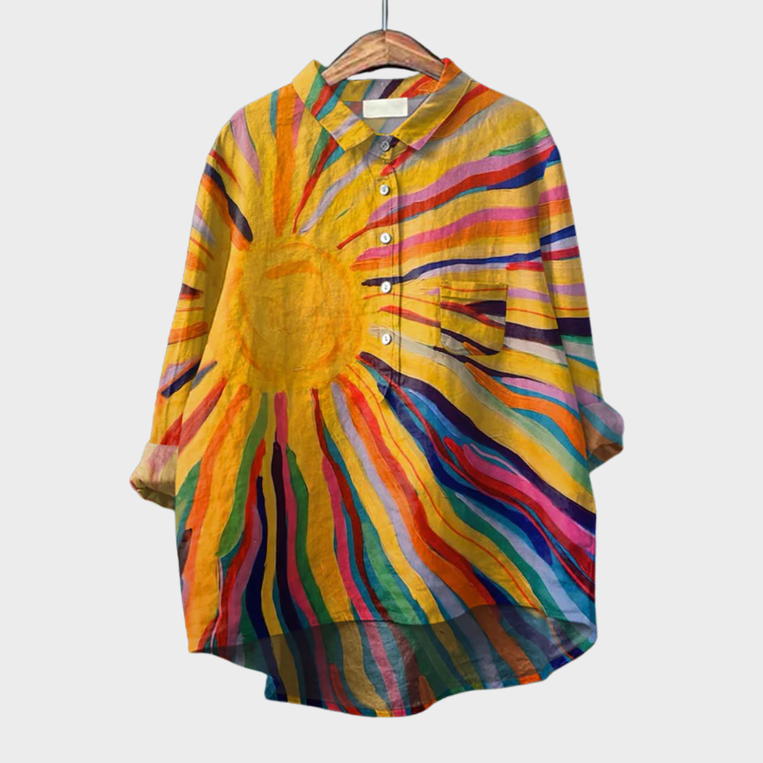 Solara | Elegante Blusa de Verano de Lino