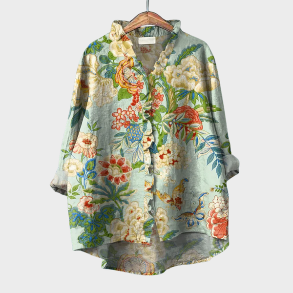 Grace | Elegante Blusa de Verano de Lino