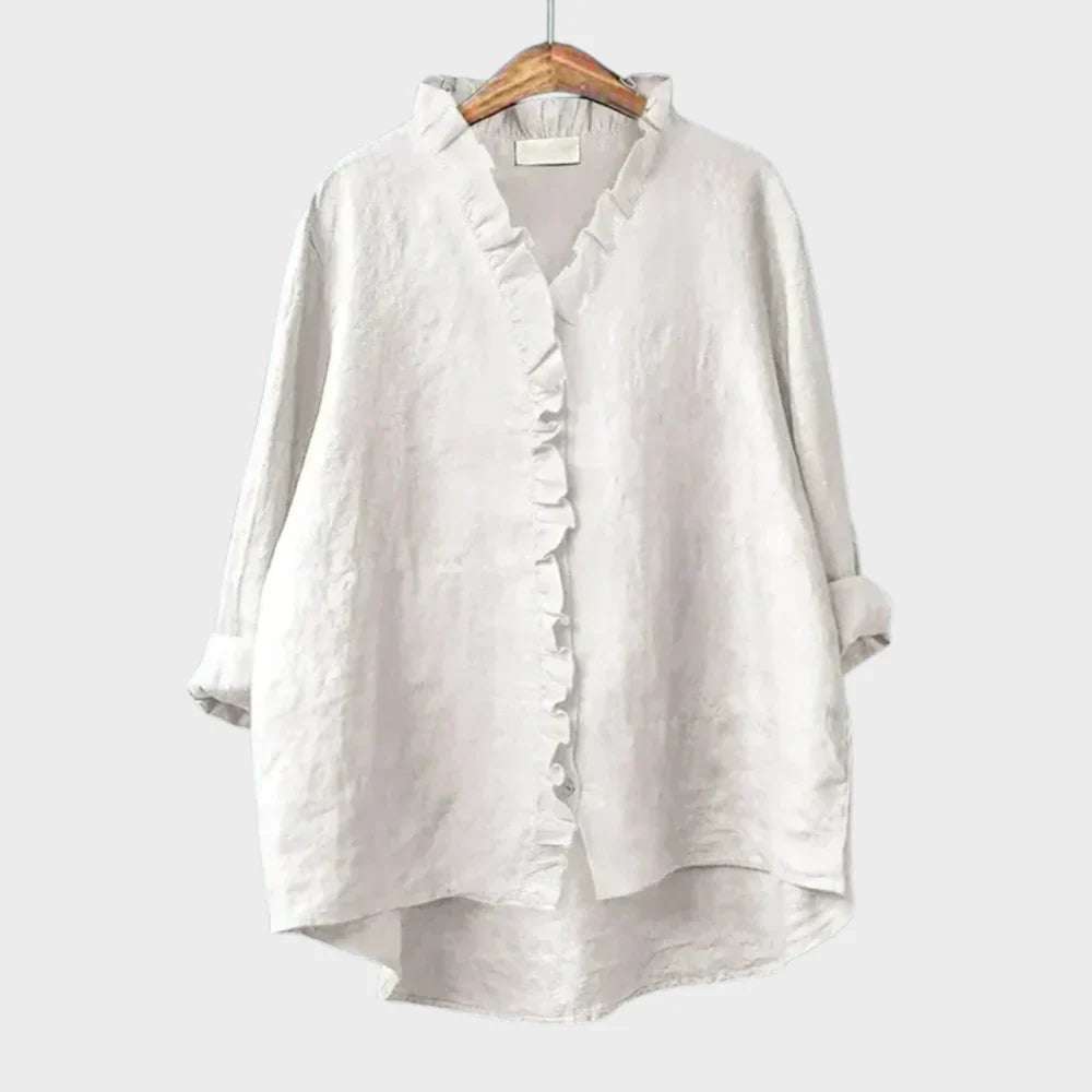 Eline | Elegante Blusa de Verano de Lino