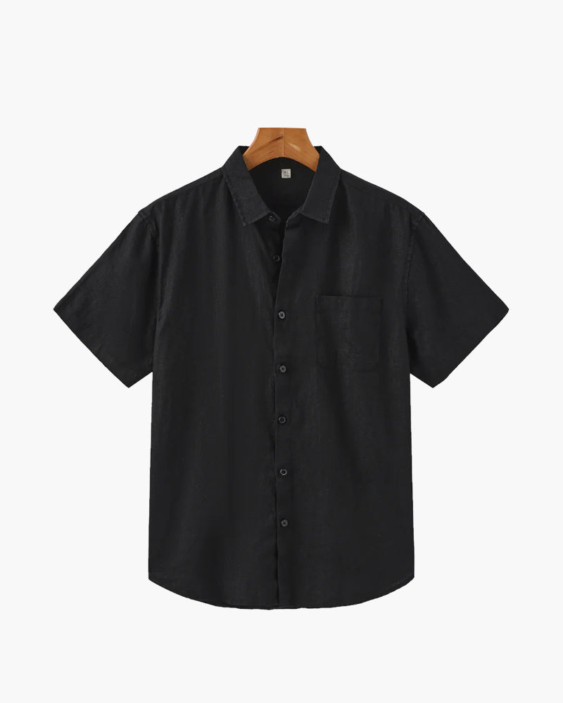 Melila | Camisa de Lino de Manga Corta