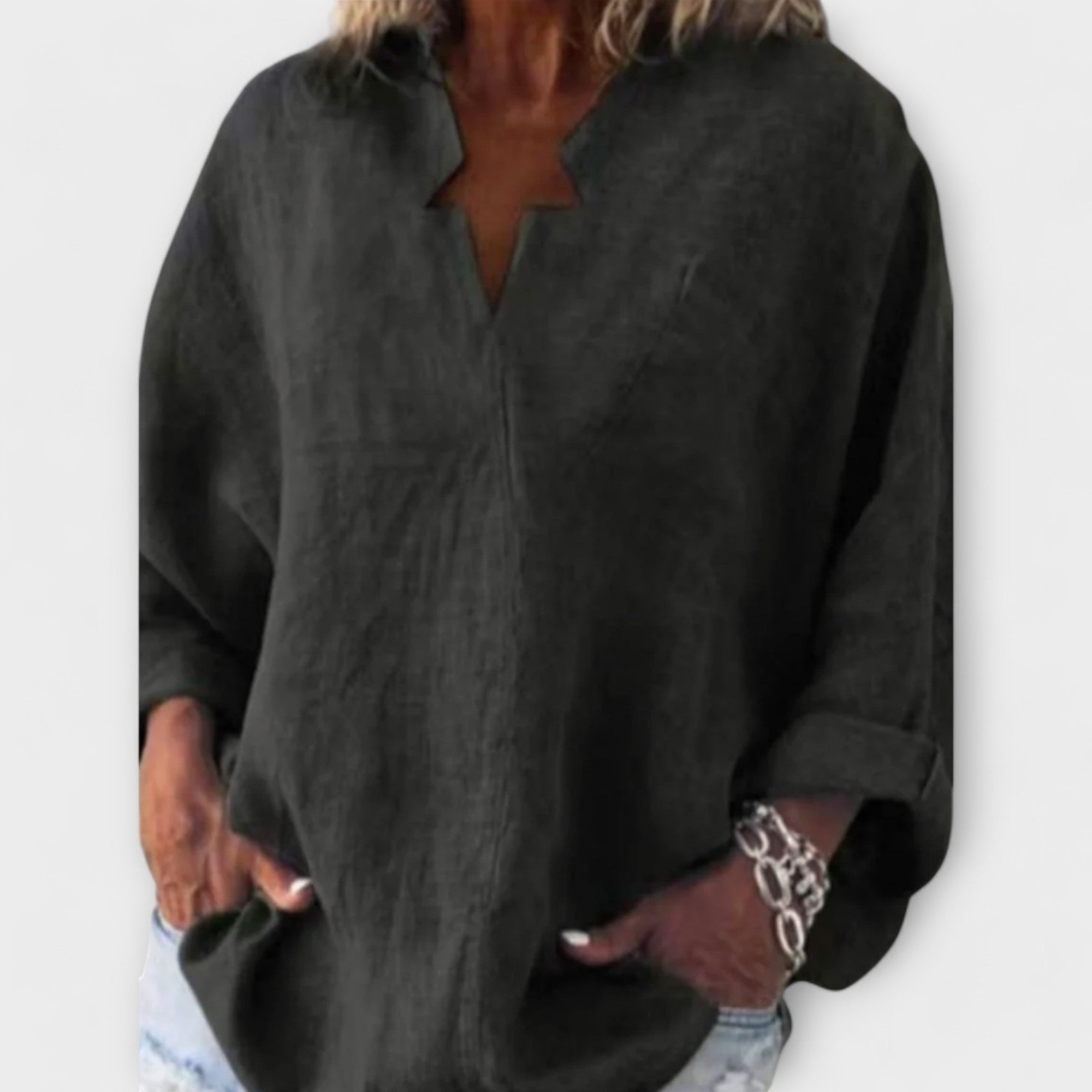 Rikarda | Blusa Elegante para Mujer con Cuello en V