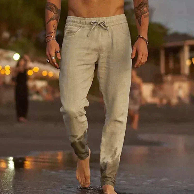 Pantalón de lino para playa