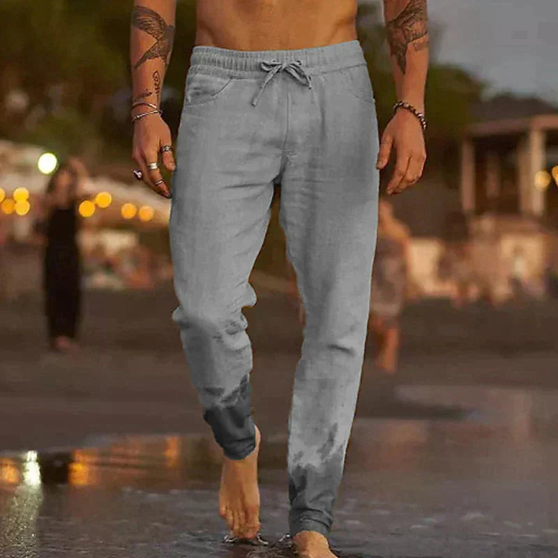 Pantalón de lino para playa