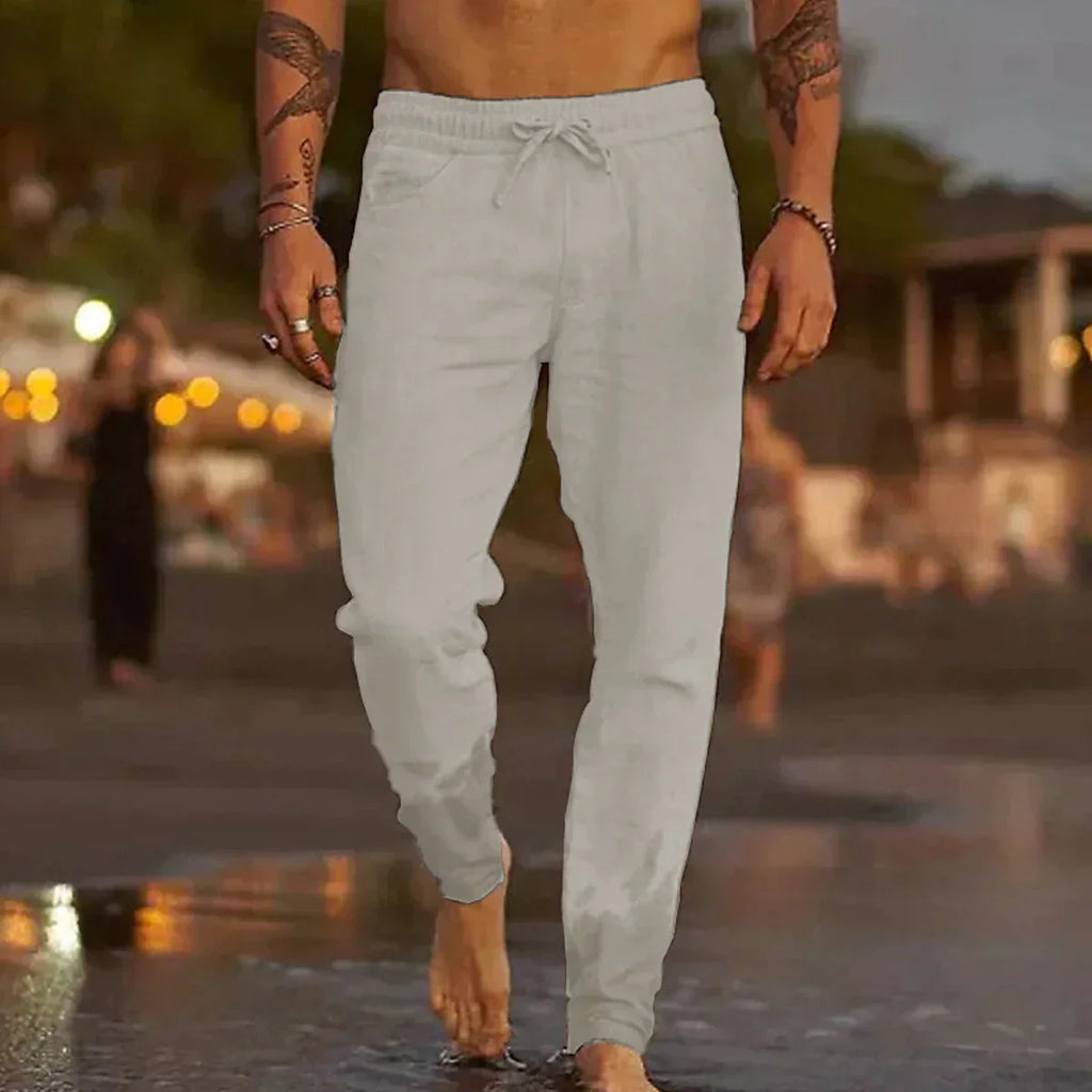 Pantalón de lino para playa