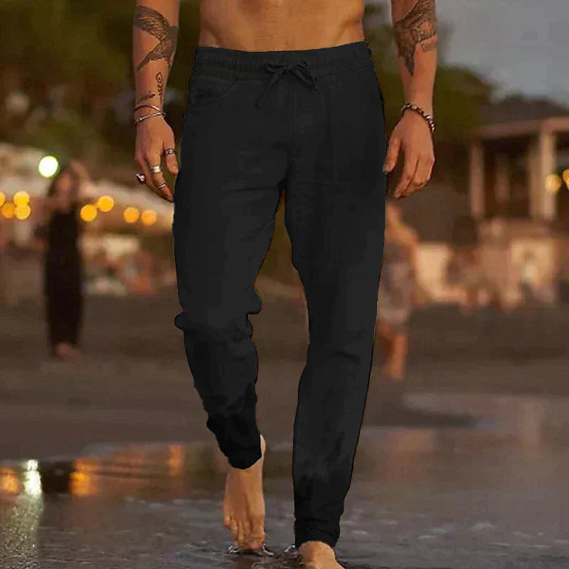 Pantalón de lino para playa