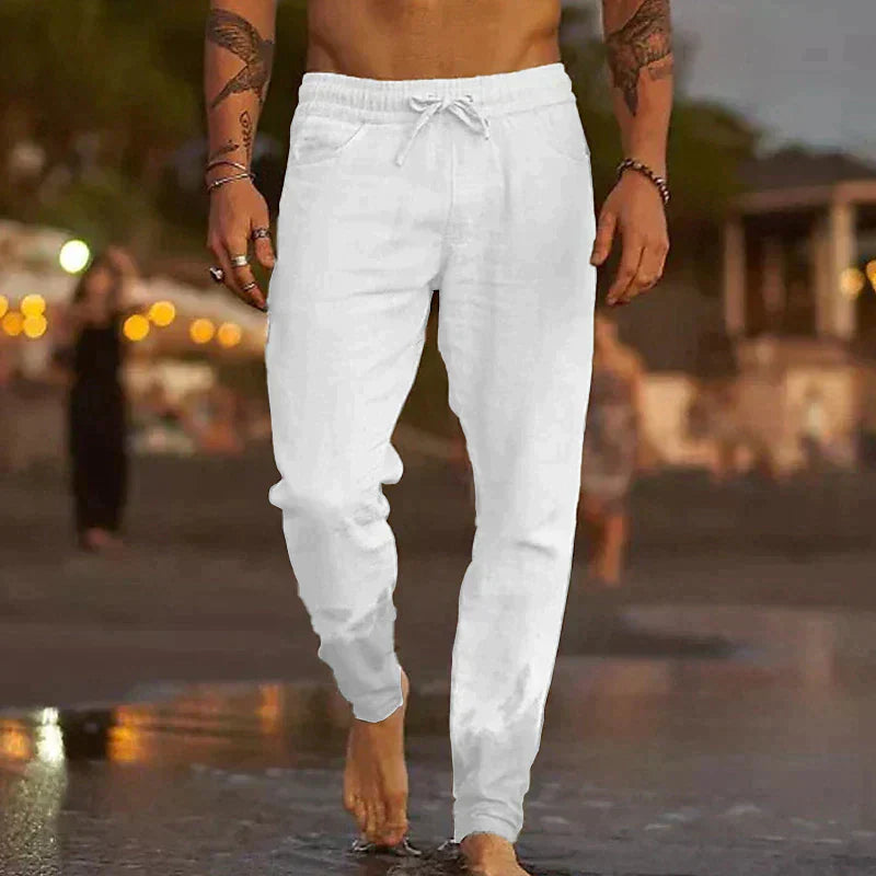 Pantalón de lino para playa
