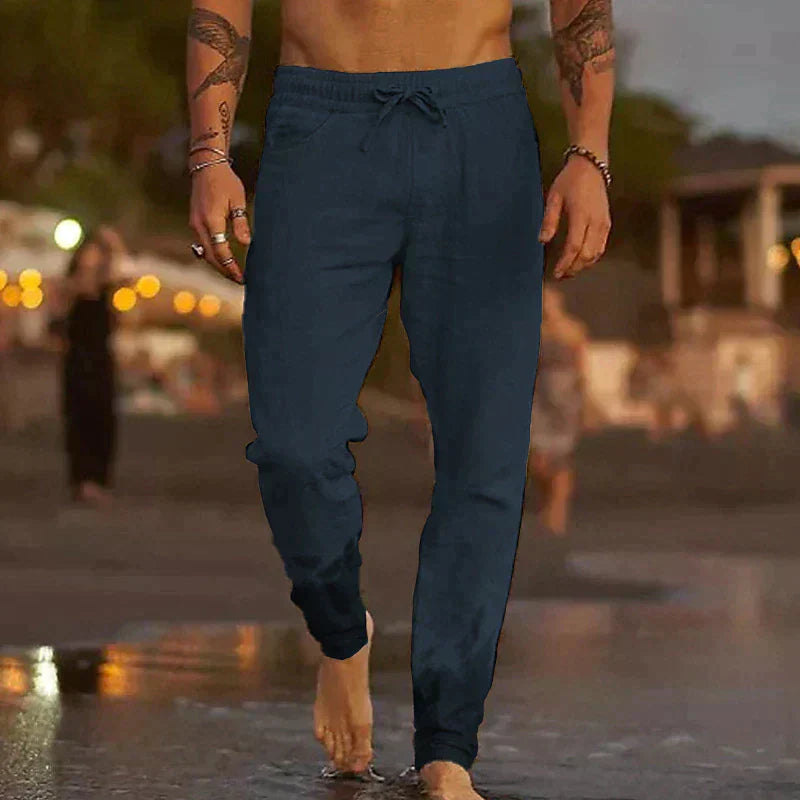 Pantalón de lino para playa