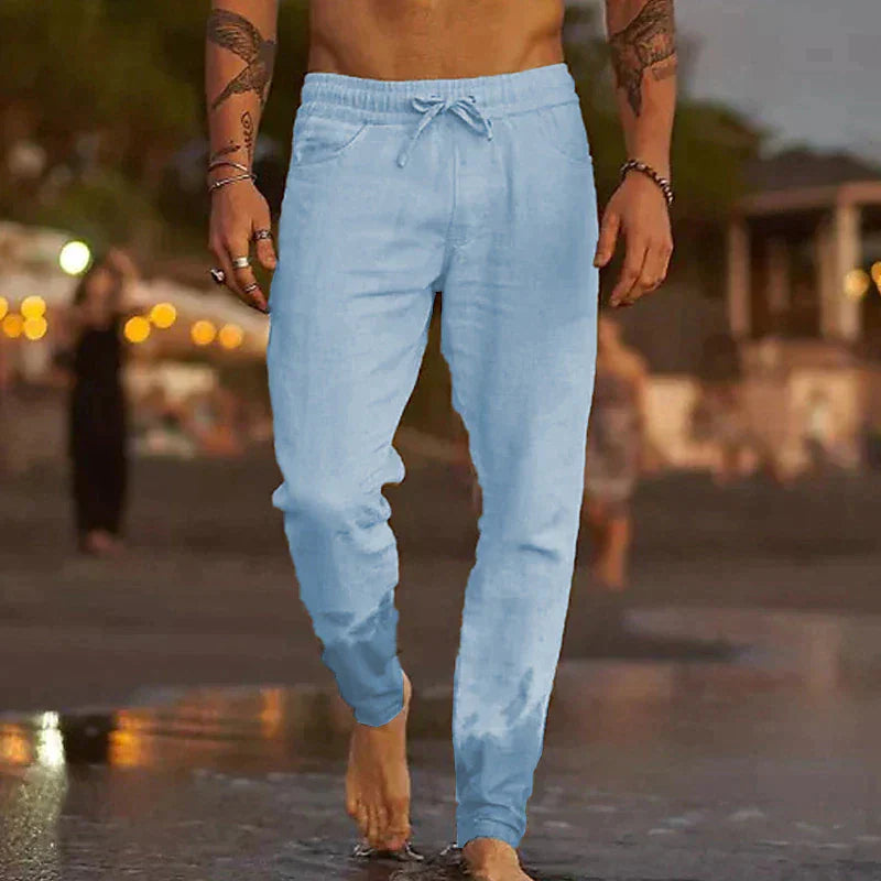 Pantalón de lino para playa