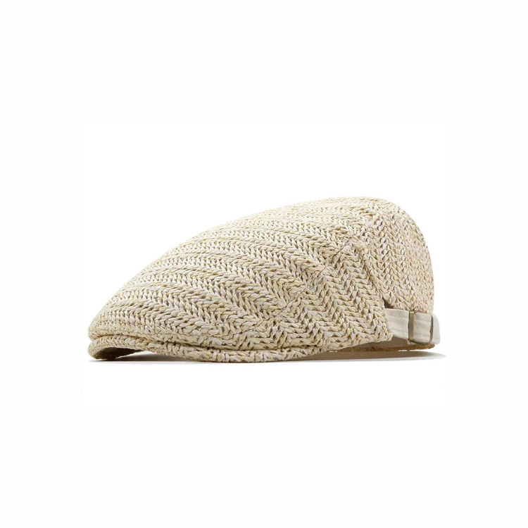 Salvatore — Gorra Plana de Paja de Verano
