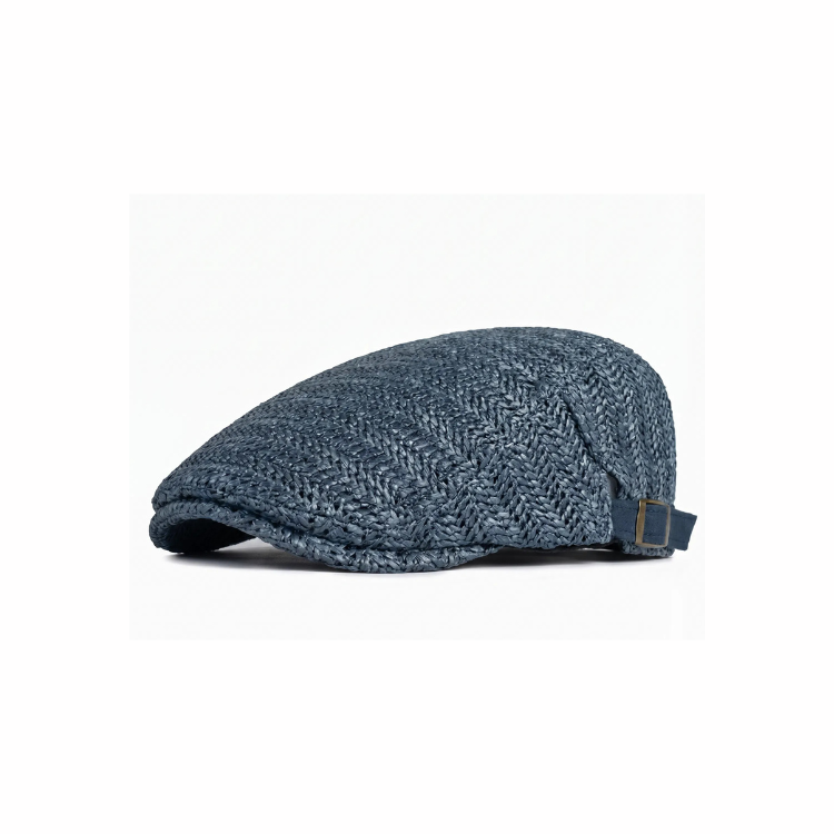 Salvatore — Gorra Plana de Paja de Verano