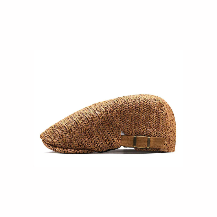 Salvatore — Gorra Plana de Paja de Verano