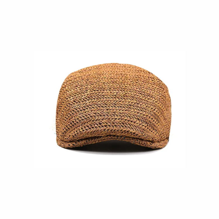 Salvatore — Gorra Plana de Paja de Verano
