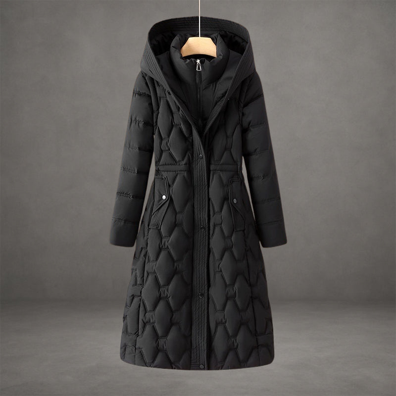 Nordave™ Jenace Long Quilted Hooded Coat