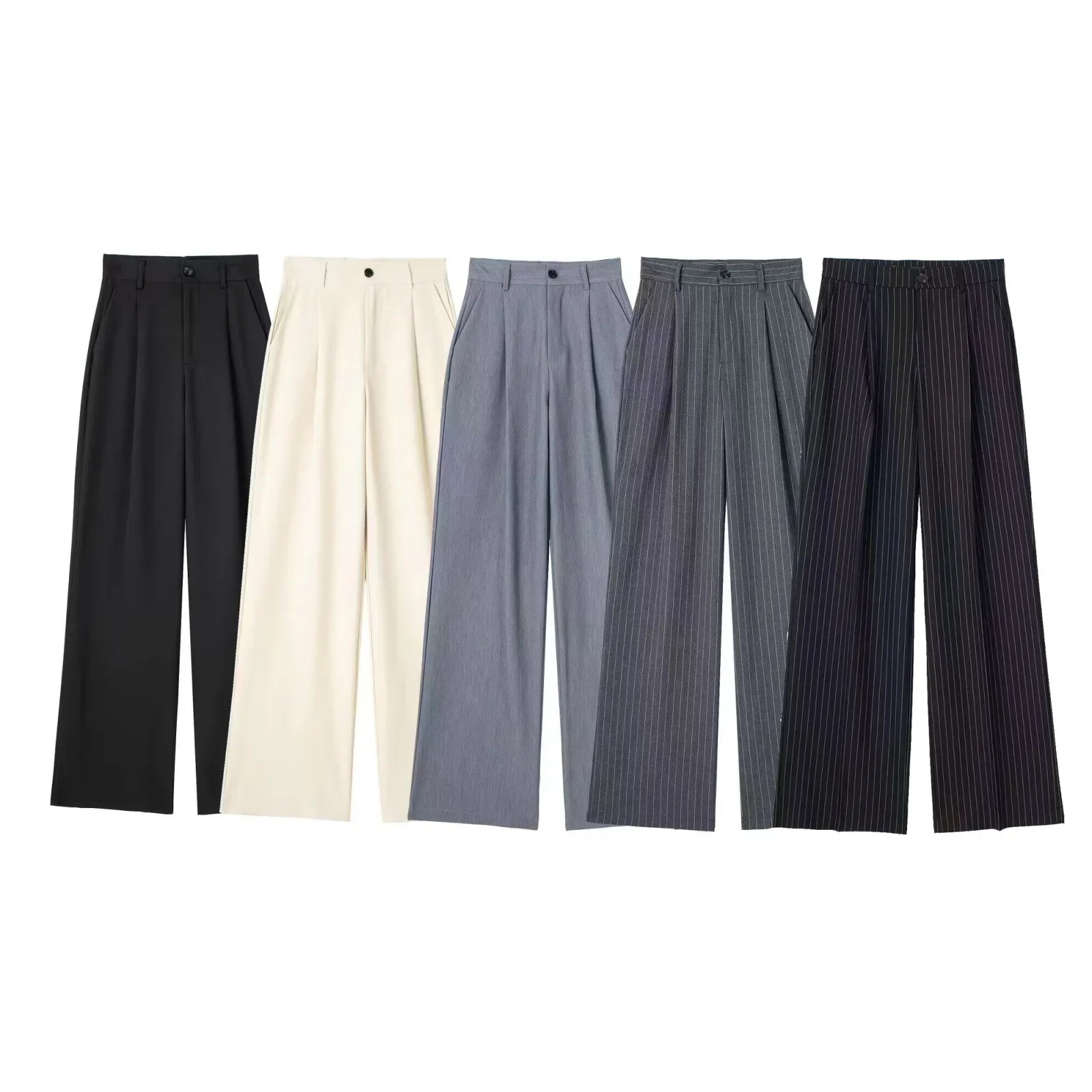 Nordave™ Striped Wide-Leg Trousers