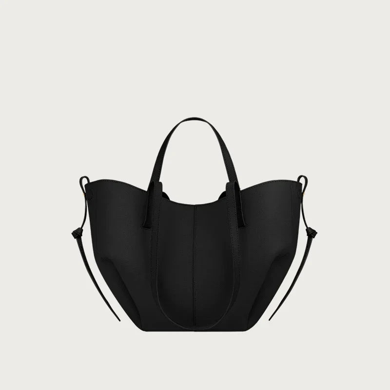 Bolso tote Freja con alas y plisados