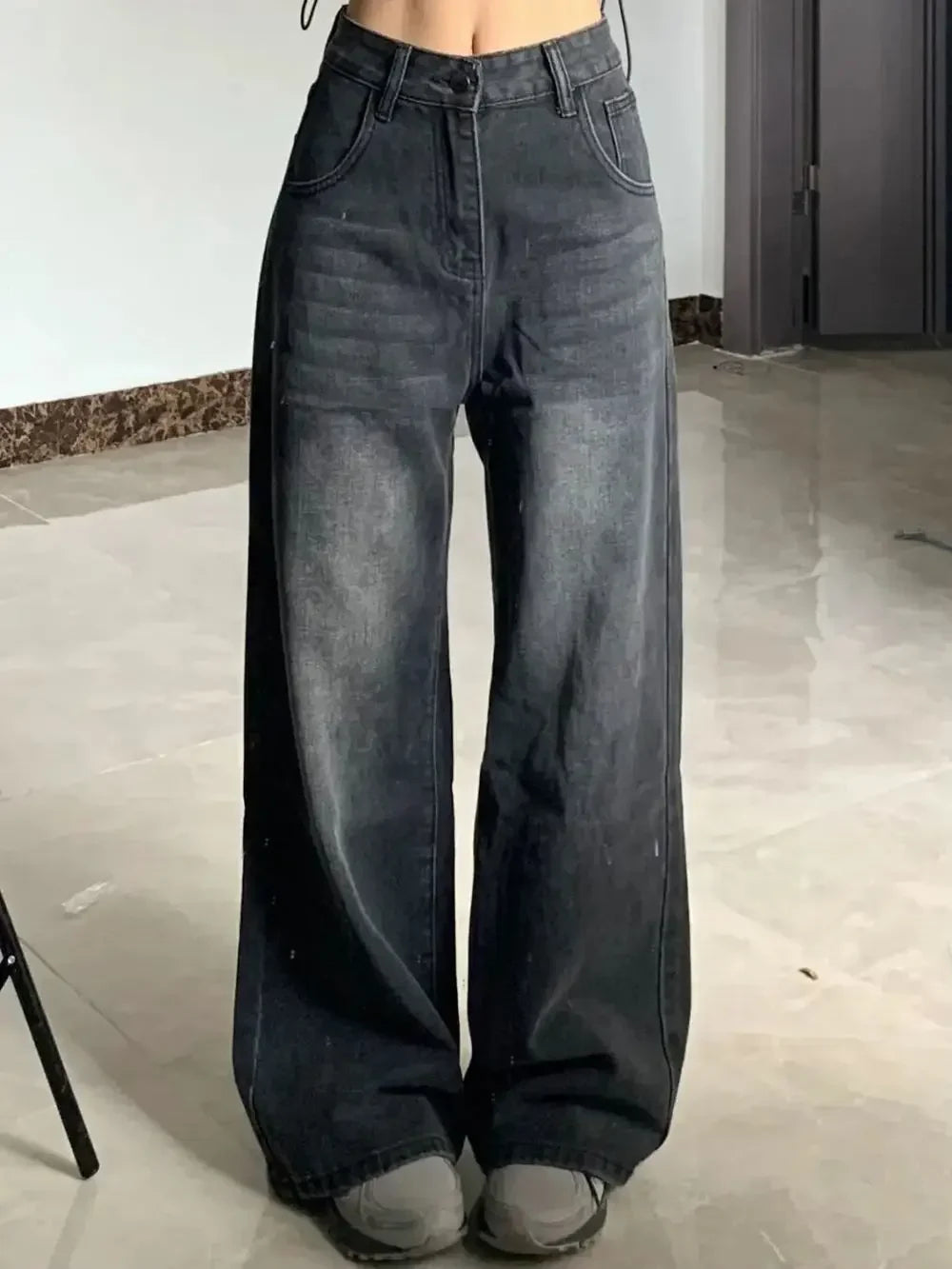Nordave™ High-Waisted Denim Trousers