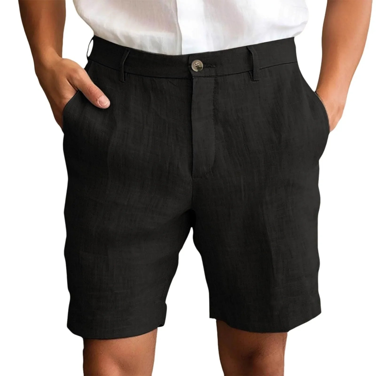 Marco │ Pantalón Corto de Lino Elegante
