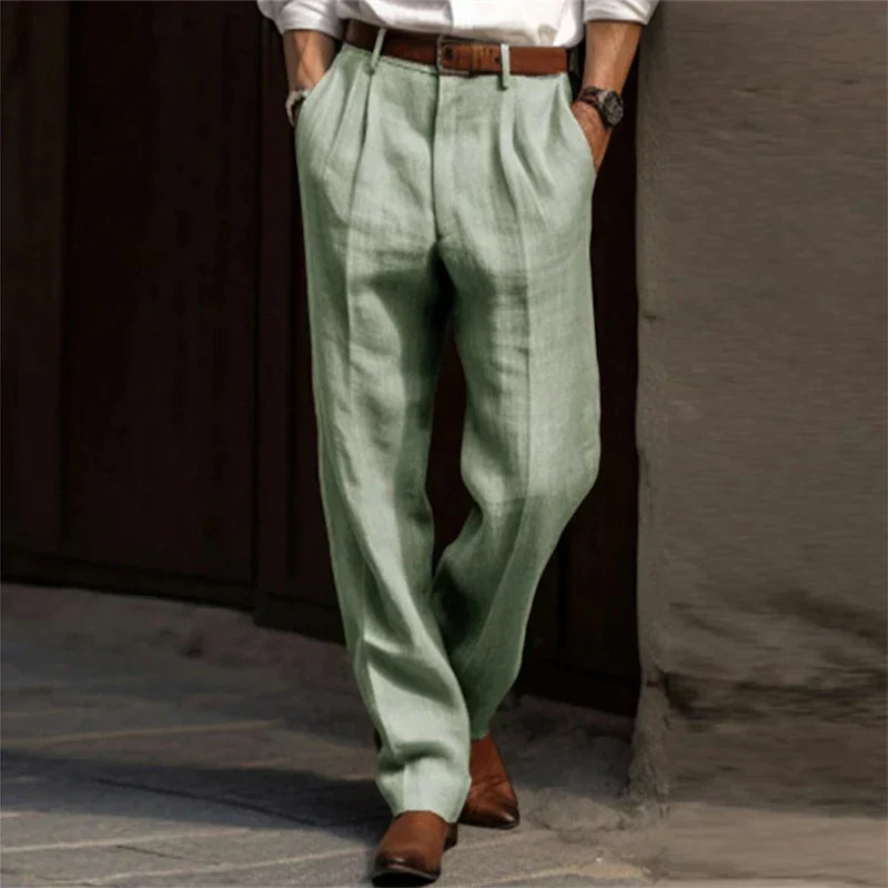 Aderin | Pantalones Clásicos de Algodón