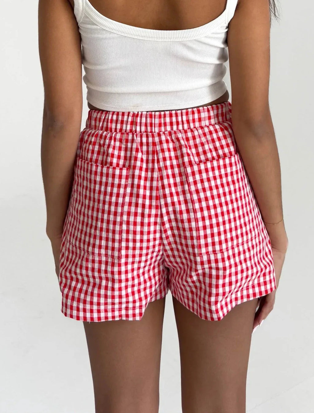 Clara │ Pantalón Corto Veraniego con Estampado Vichy