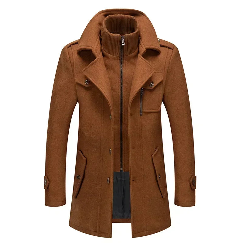 Trench coat con doble cuello