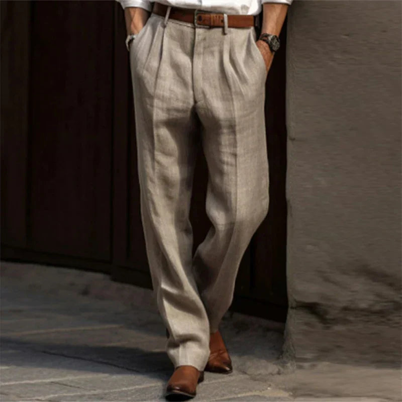 Aderin | Pantalones Clásicos de Algodón