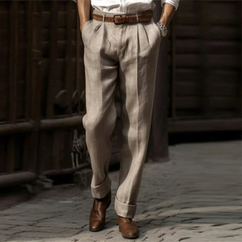 Aderin | Pantalones Clásicos de Algodón