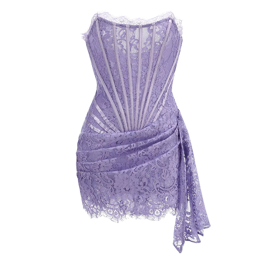 Vestido midi Elora de encaje