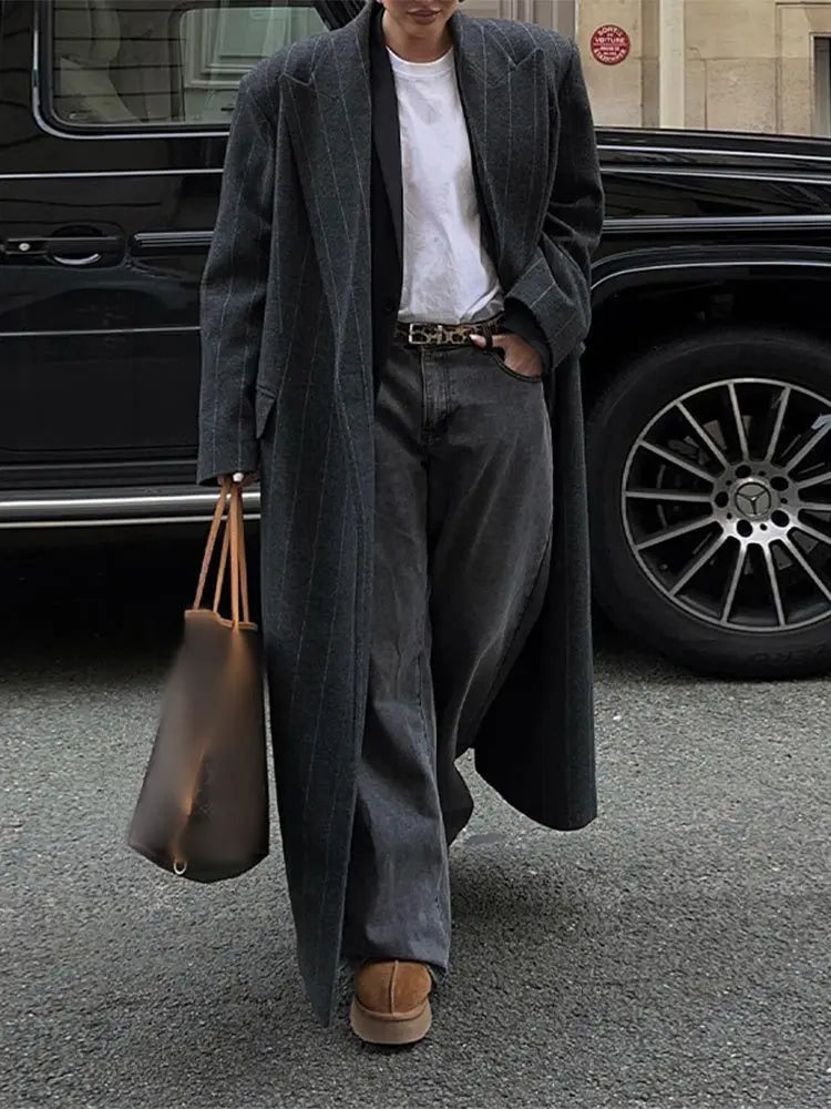 Nordave™ Strømstad Longline Striped Coat