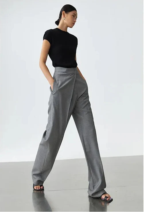 Nordave™ Wool Wide-Leg Trousers