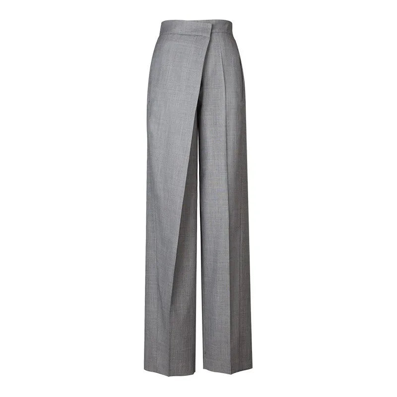 Pantalones anchos de lana