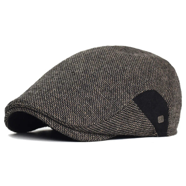 Sergio — Gorra Plana en Tweed